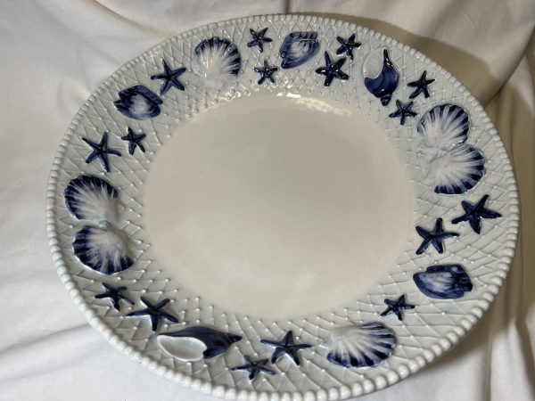 Bol XXL bleu coquillages