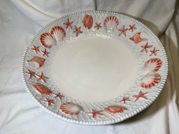 Bol XXL rouge à coquillages