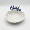 Petit bol coquillages corail bleu