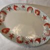 Petit plat rouge coquillages