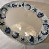 Petit plat coquillages bleus