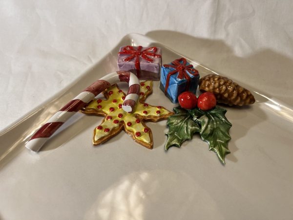 Grand plat serviette bonbon