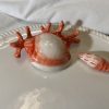 Assiette ronde corail rouge