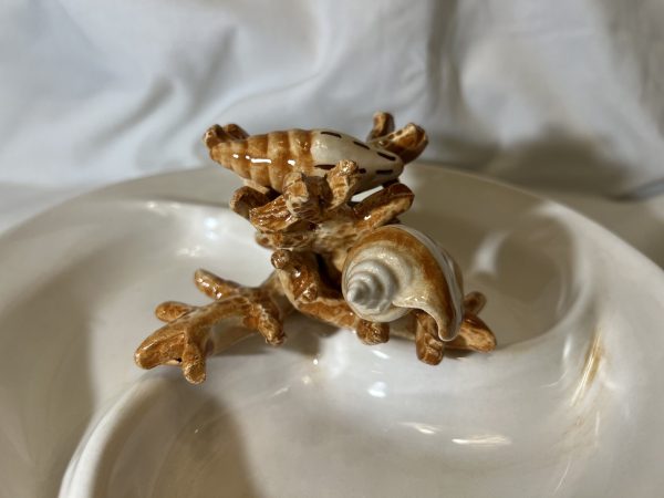 Assiette à tapas corail beige