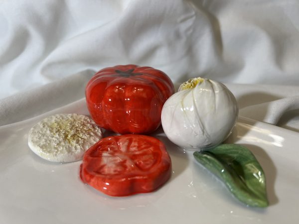 Petite assiette à serviette mozzarella