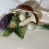 Grand plat à légumes motif champignon