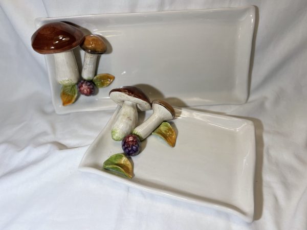 Petite assiette à serviette champignon