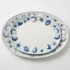 Petit plat coquillages bleus