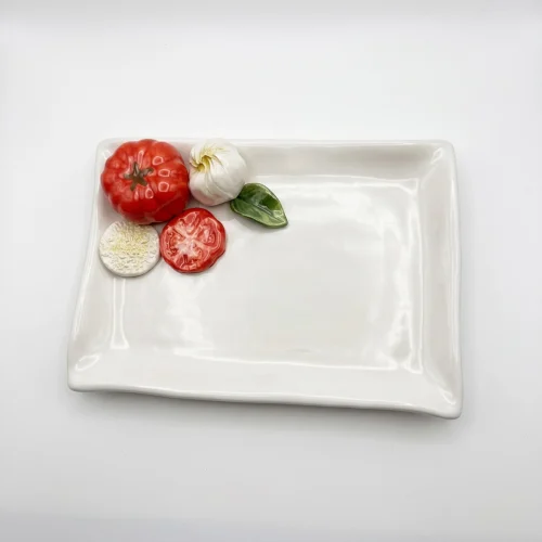 Petite assiette à serviette mozzarella