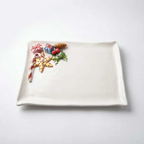 Grand plat serviette bonbon