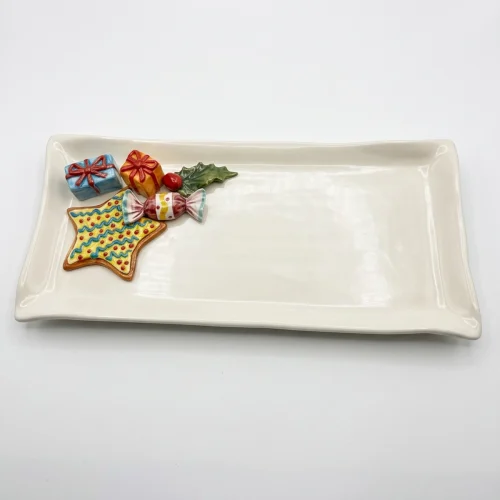 Assiette à serviette moyenne bonbon