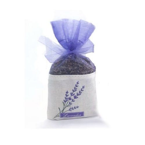 sachet en tissu-sachet parfumé-avec-lavande séchée-12x6 cm-allerleileuks.nl-cadeau-sachets parfumés-petits cadeaux Sachet de lavande rempli