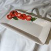 Petite assiette carrée tomate