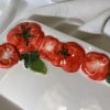 Petite assiette carrée tomate