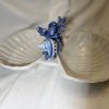 Coupelles doubles coquillages corail bleu