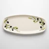Céramique italienne-Céramique-Olives-Bella-Ceramics_110 Grand plat ovale olives