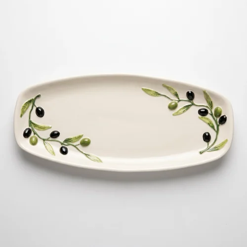 Grand plat ovale olives