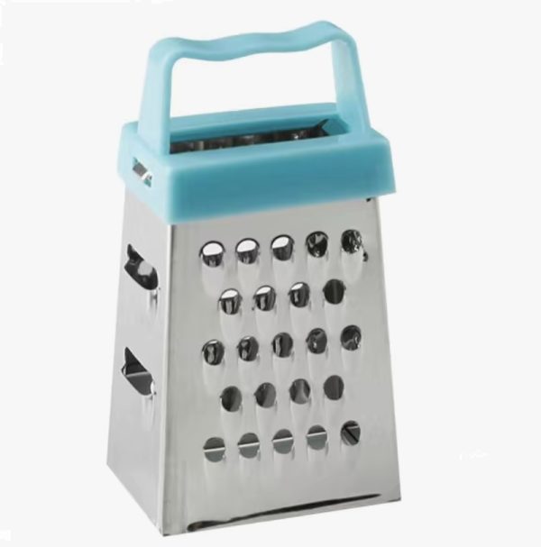 1 mini-râpe à fromage en inox bleue