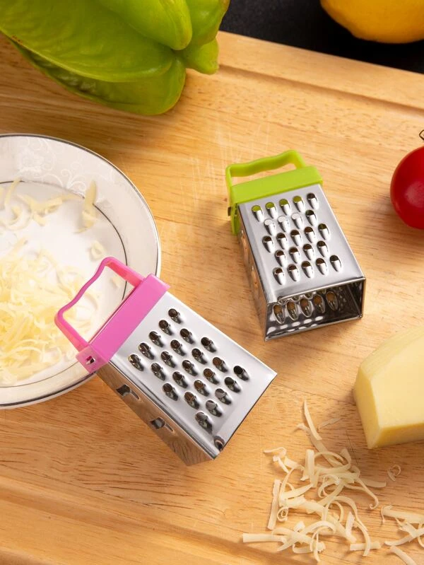1 mini-râpe à fromage en inox rose