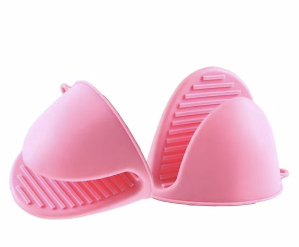 Gants de cuisine en silicone, lot de 2, roses