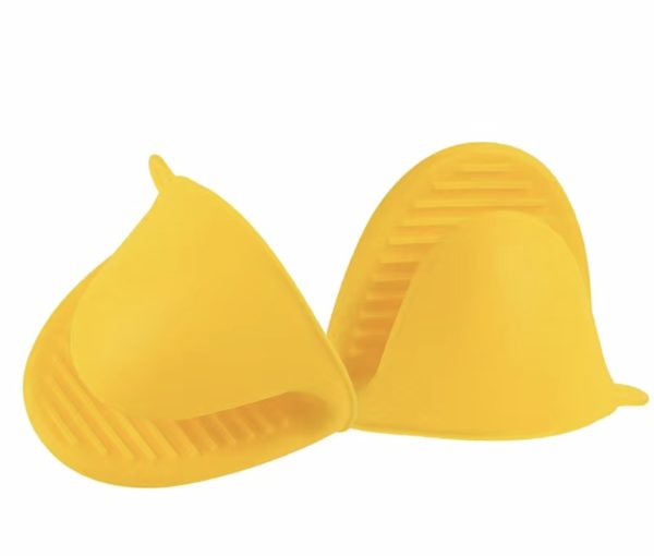 Gants de cuisine en silicone lot de 2 jaunes