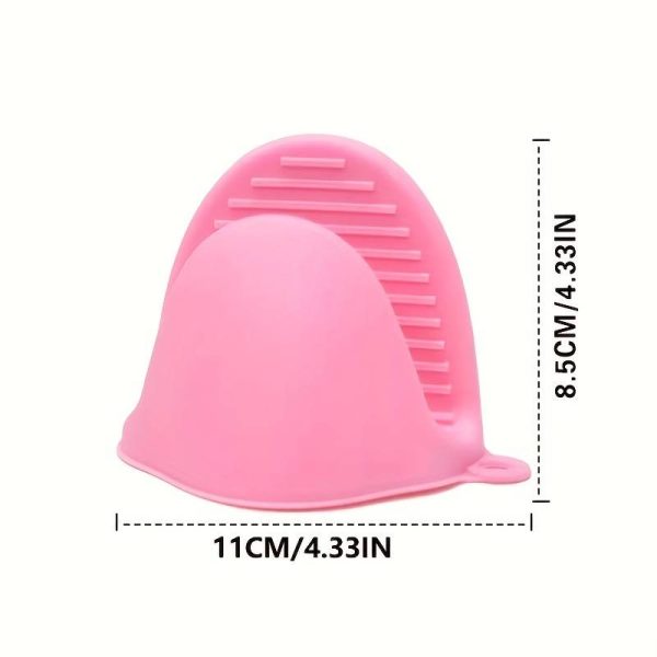 Maniques en silicone lot de 2 jaune rouge