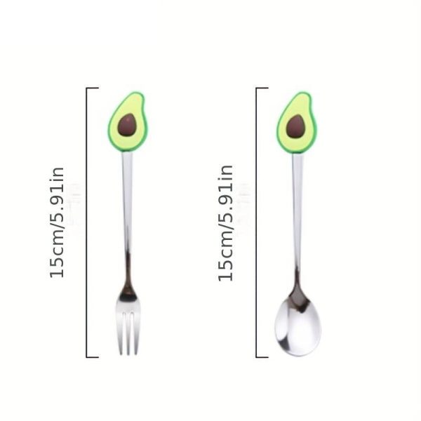 c7039e8e-f0b4-11ed-96bc-0a580a698dd1 Set de couverts fourchette cuillère avocat