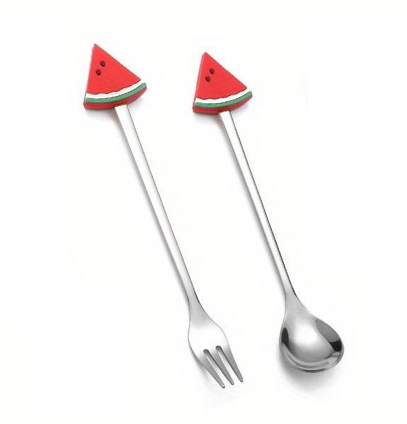 Ménagère fourchette et cuillère melon