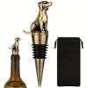325b86662278cfac78c36fd4e1f560f6 Bouchon de bouteille chien - bouchon à vin doré