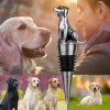 67528fd79964e33a0a929465f9b887e5 Bouchon de bouteille chien - bouchon à vin doré