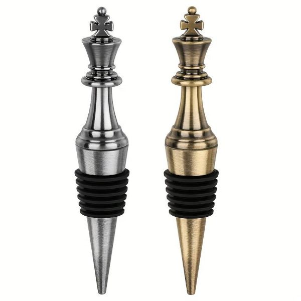 67d2b3e51643d2547a3916efa9383a1b Bouchon de bouteille pièce d’échecs - bouchon à vin doré