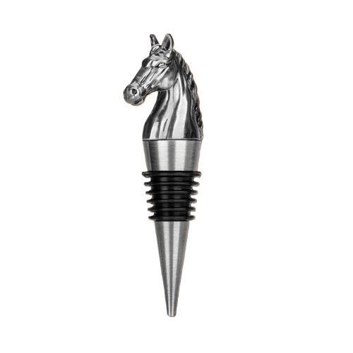 Bouchon de bouteille cheval - bouchon à vin argenté