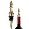 Sans nommmm Bouchon de bouteille pièce d’échecs - bouchon à vin doré