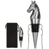 Bouchon de bouteille cheval - bouchon à vin argenté