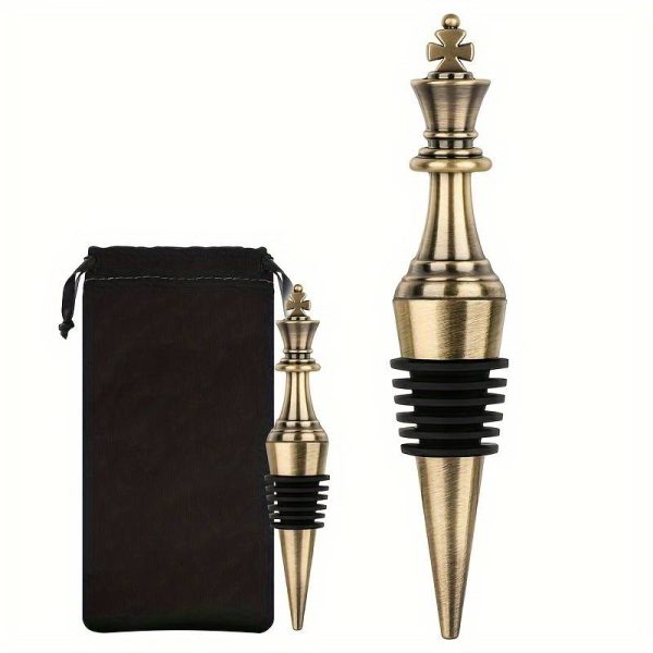 fc29d5d289885ed2116979d8472bbbe1 Bouchon de bouteille pièce d’échecs - bouchon à vin doré