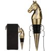 sa Bouchon de bouteille cheval - bouchon de vin doré