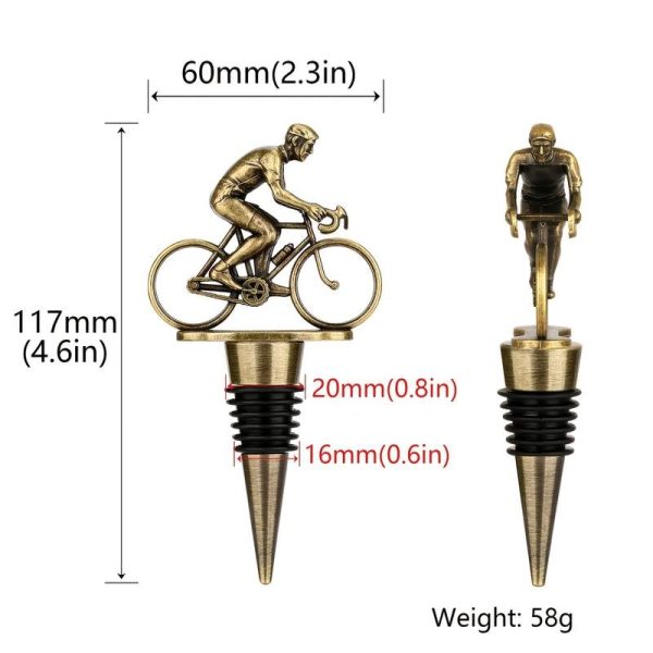 Bouchon de bouteille vélo - argenté