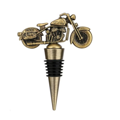 Bouchon de bouteille moto - bouchon à vin doré