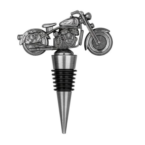 Bouchon de bouteille moto - bouchon à vin argenté