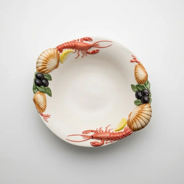 Assiette creuse crevettes
