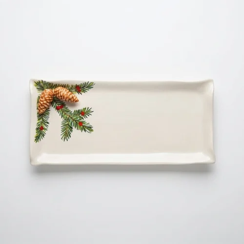 Assiette à serviette moyenne pins