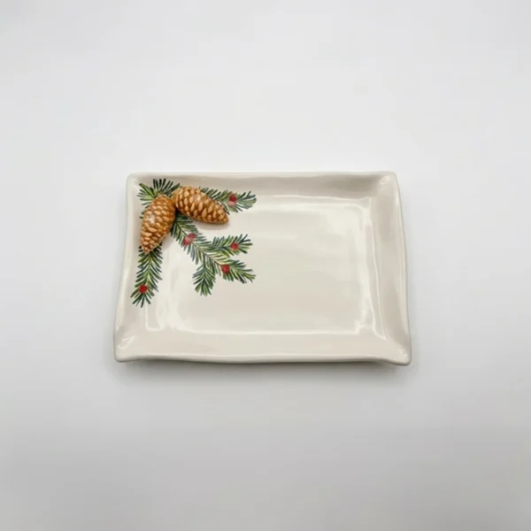 Petite assiette à serviette pin