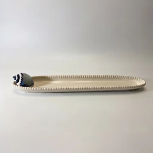 Plat à baguette bleu