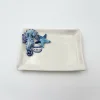 Petite assiette à serviette hippocampe