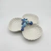 Triple coupelle coquillages hippocampe