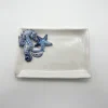 Petite assiette à serviette hippocampe