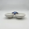 Triple coupelle coquillages hippocampe