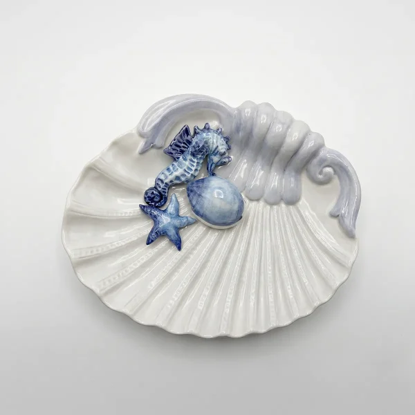 Assiette coquillage medium hippocampe