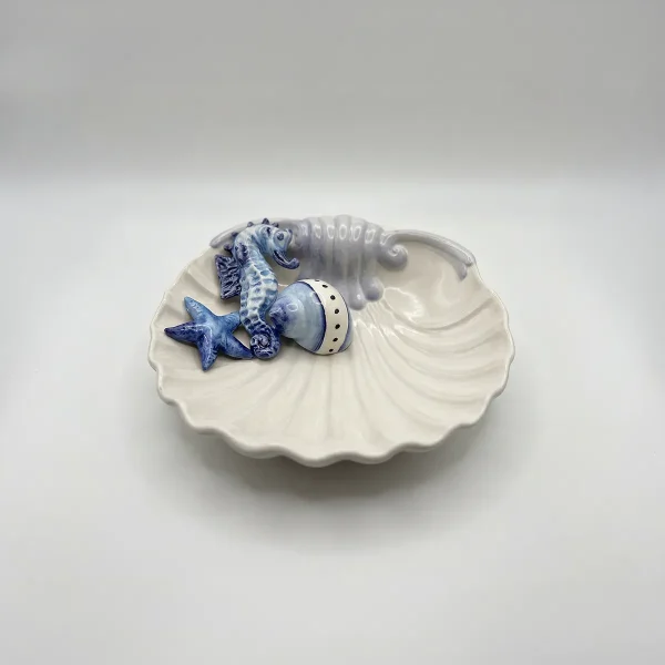 Assiette coquillage medium hippocampe