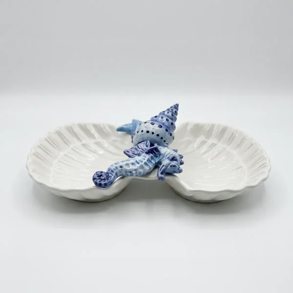 Italien-Hippocampe-Vaisselle-Céramique-Bella-Ceramics_IMG_E0946-copie-3 Double coupelle coquillages hippocampe